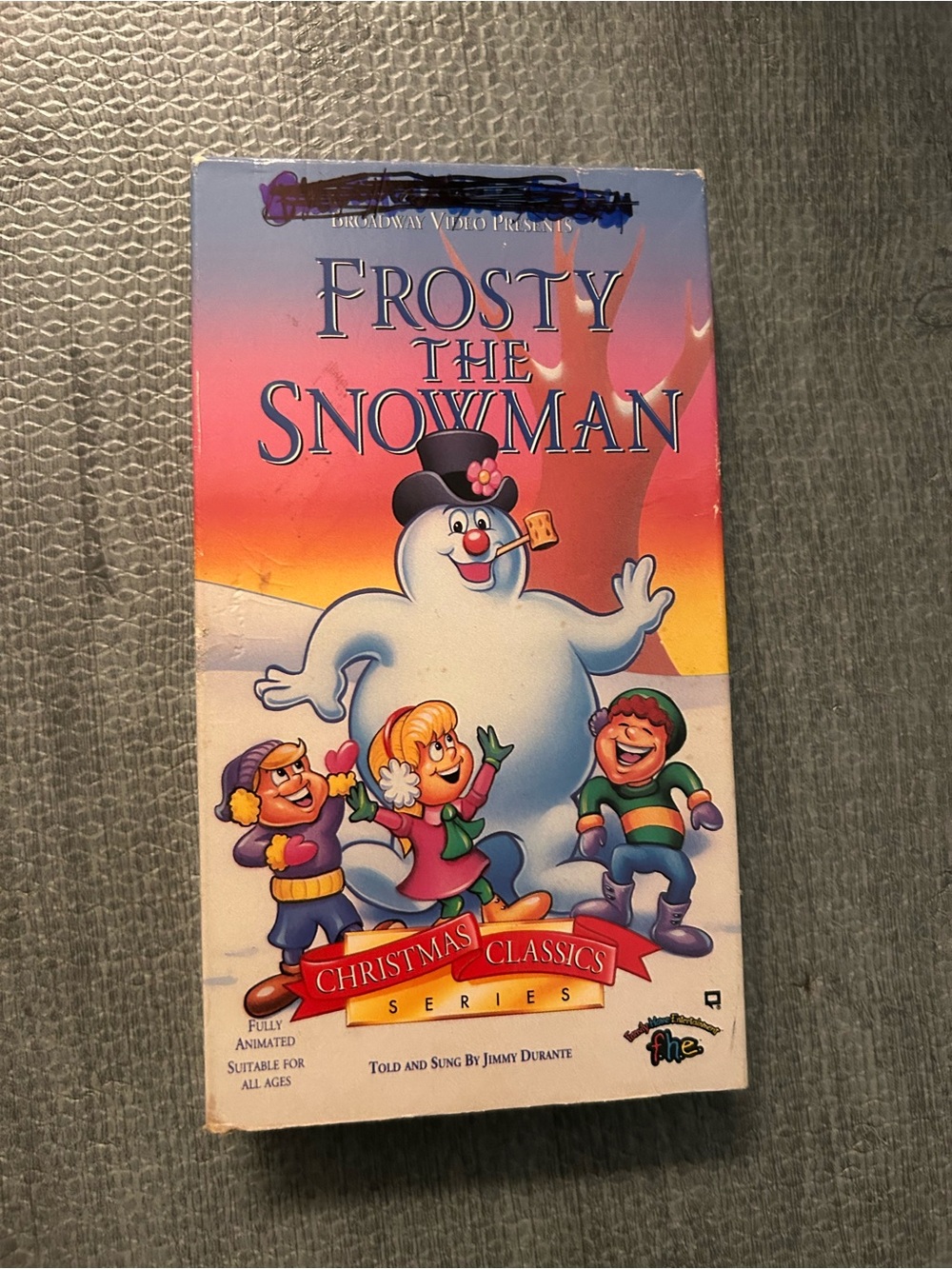 Frosty the Snowman VHS — Classic White Holiday Animation